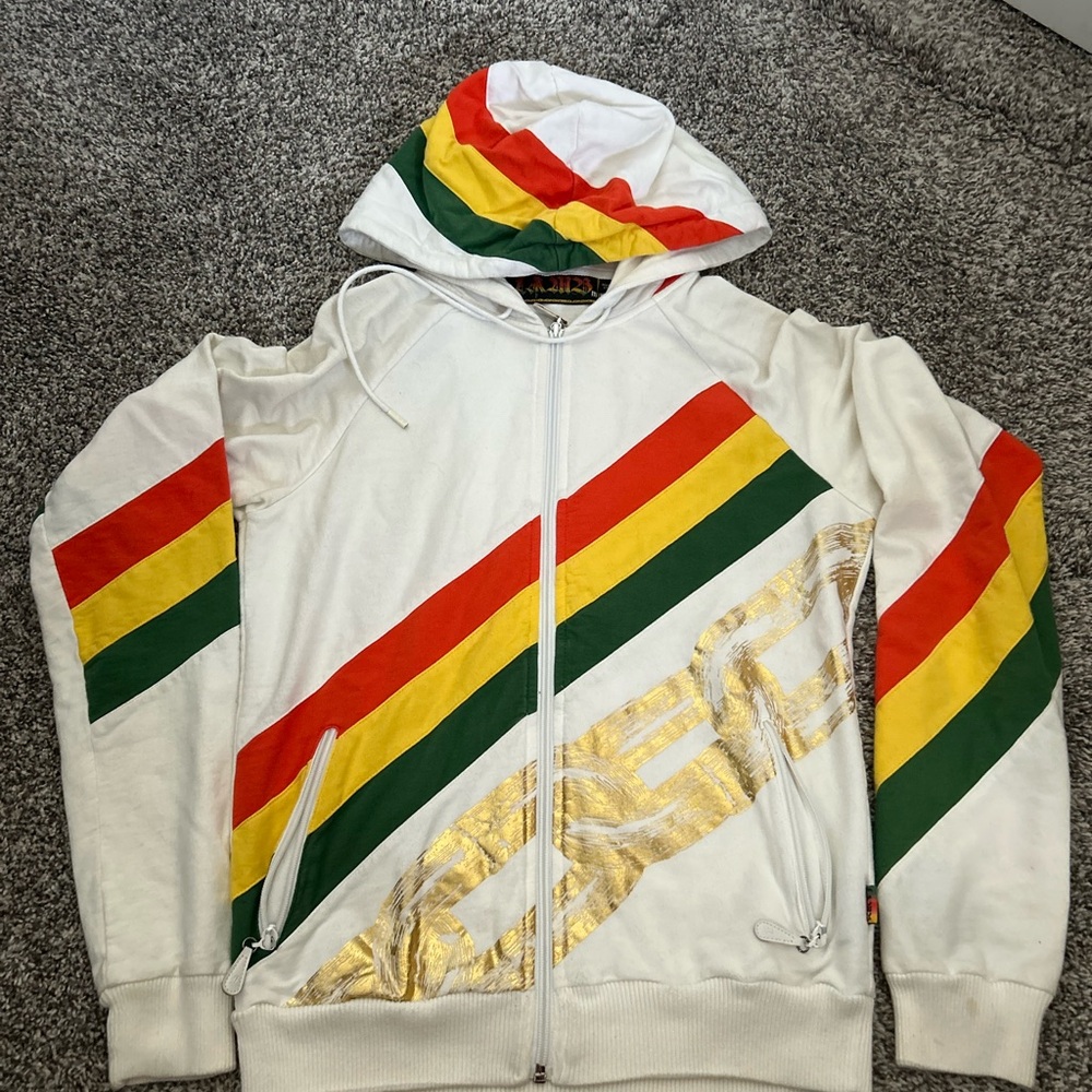 L.A.M.B. Rasta Gold Chain Hoodie Medium